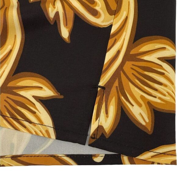 NEW Tachuntfish Men's The Mojito Baroque Floral Button Down Shirt Black/Gold XXL - Picture 5 of 8